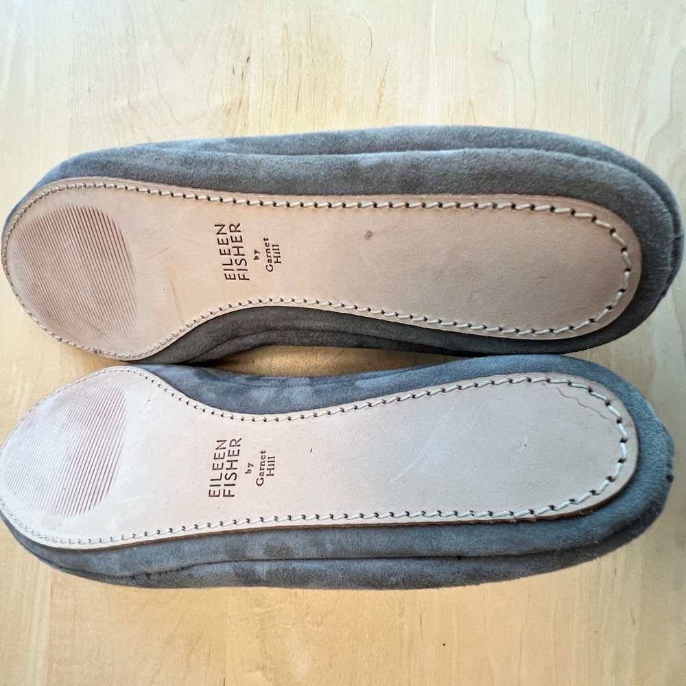 Eileen Fisher Women’s Gray Suede Slippers - Picture 6 of 7